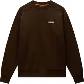 Napapijri Sweatshirt 'TEZA' ecru / chocolate
