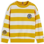 Tommy Hilfiger Sweatshirt amarelo claro / branco