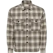 Only & Sons Camisa 'ONSESKE' taupe / cinzento claro