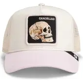 GOORIN BROS. Boné 'Gorra goorin bros beige/rosa calavera the cancelled skull trucker cap' bege