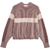 Armedangels Pullover creme / bordeaux