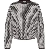 B.young Pullover castanho / branco