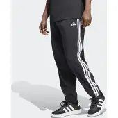 Adidas Calças de desporto preto / branco