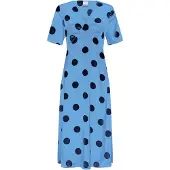 Ichi Vestido azul céu / preto
