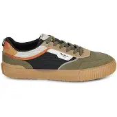 Pepe Jeans para homem. PMS300033 Sapatilhas de pele Nolan Essence verde (42), Plano, Serraje, Cordão, Casual
