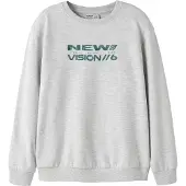Name it Sweatshirt 'NKMLAZARUS' azul claro / cinzento claro / verde escuro / vermelho