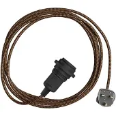 Creative Cables Porta-lâmpada Com Cabo Snake Zig-zag Shade Ready