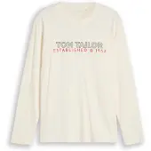 Tom Tailor Camisa oliveira / vermelho / branco lã