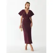 BWLDR Vestido 'ELIZA' bordeaux