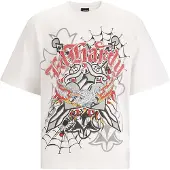 Ed Hardy Camisa 'Gothic Blitzadler' branco
