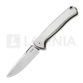 Lionsteel Navalha Emmet - MagnaCut - Solid Ti, cinza