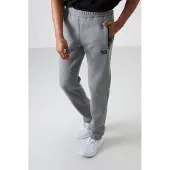 Tommy Life Calças de desporto 'Jogginghose' cinzento claro