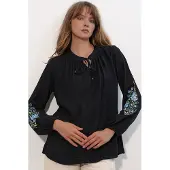 Big Dart Blusa camurça / azul claro / verde claro / preto