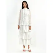 MSN Collection Vestido 'Maxi' branco
