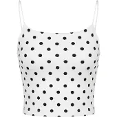 STUDIO SELECT Top 'Gemma' preto / branco
