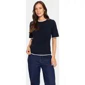 Saint tropez Pullover azul noturno