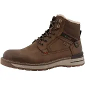 Mustang Botas com atacadores castanho / castanho escuro