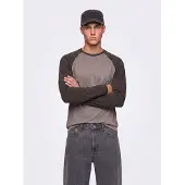 Only & Sons Camisa 'ONSHEATON' brocado / castanho escuro