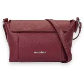 Wonders para mulher. WB-56007 Bolsa Combi grená (OSFA), Casual, Pele