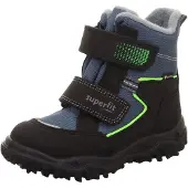 Superfit Bota de neve 'HUSKY' safira / verde néon / preto
