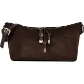 Furla Mala de ombro castanho escuro