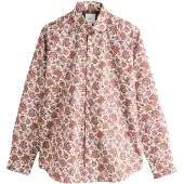 Next Camisa creme / navy / azul pombo / borgonha