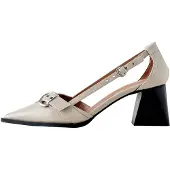 Next Sapatos de salto bege claro