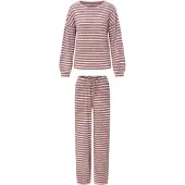 Lingadore Pijama bordeaux / branco
