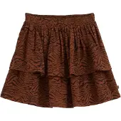 We fashion Saia castanho / preto