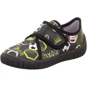 Superfit Pantufa 'BILL' verde claro / preto / branco