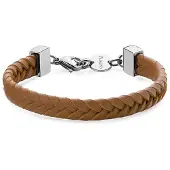 S`Agapõ Bracciale Similpelle Marrone Ripple Srp74 — Bracciale