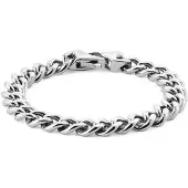 Daniel Wellington Bracciale Ellipse Cuban Chain Acciaio Dw0040166 19,5 Cm — Bracciale