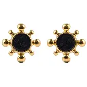 Emily Westwood Eleganti Pietre Placcate Oro Solmira Gold — Anello