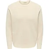 Only & Sons Pullover 'ONSTING' branco lã