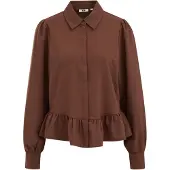 We fashion Blusa castanho
