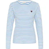 Kaffe Camisa 'Liddy' azure / branco