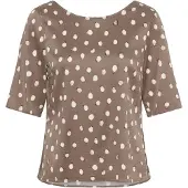 Inwear Blusa castanho / branco