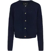 Faina Casaco de malha navy