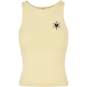 Urban Classics Top 'Radiant Heart' amarelo claro / preto