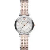 Emporio Armani Relógios analógicos 'ARCHELIA' ouro / prata
