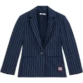 We fashion Blazer navy / bordeaux / branco