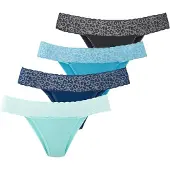 LASCANA Cueca turquesa / azure / azul escuro / preto