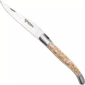 Laguiole En Aubrac L0212IIFFCQT, Sandvik 12C27, Trocha Shell navalha, 12 cm