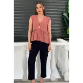 Big Dart Blusa 'Blusen' rosa escurecido