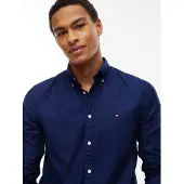 Tommy Hilfiger Camisa clássica 'FLEX' azul cobalto
