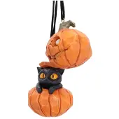 Nemesis Now Enfeite De Natal Whisper Wood Pumpkin And Patch