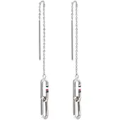 Tommy Hilfiger Fashionable long steel Orecchini 2780198