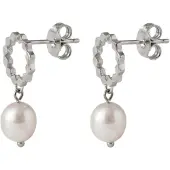 Purelei Brincos 'Aura Pearl' prata / branco pérola