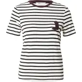 ONLY Camisa 'ONLHEART' berinjela / preto / branco