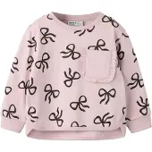 Name it Sweatshirt 'NMFLucca' castanho escuro / malva / preto
